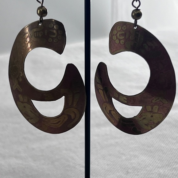 Mixed metal Dangling Earrings - Picture 5 of 8